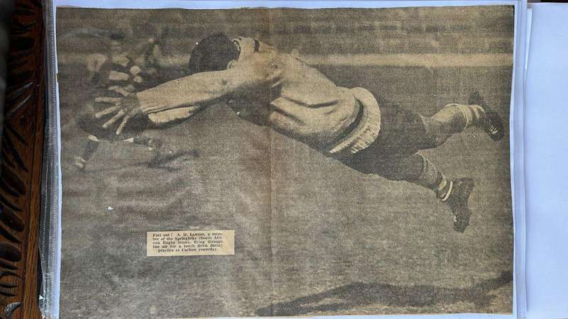 From Dai Williams Collection - 1937 Springboks Australasian Tour Scrapbook, details below