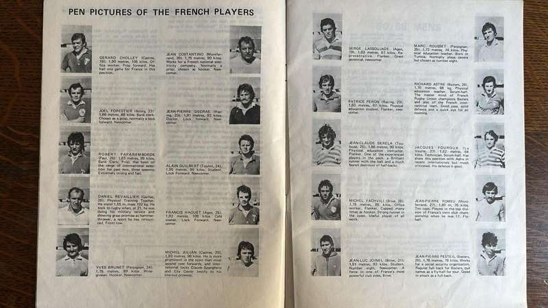 1975 1st Test South Africa vs France in Bloemfontein Signed Programme, details below