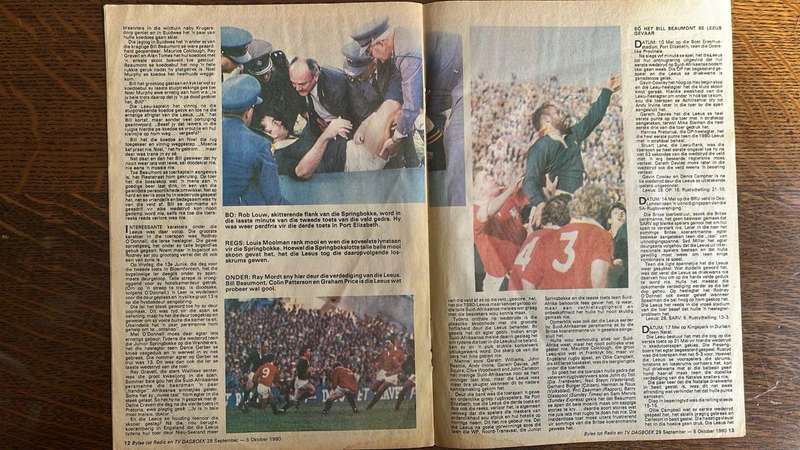 1980 Springboks Pen Picture Poster & Commemorative Magazine, details below