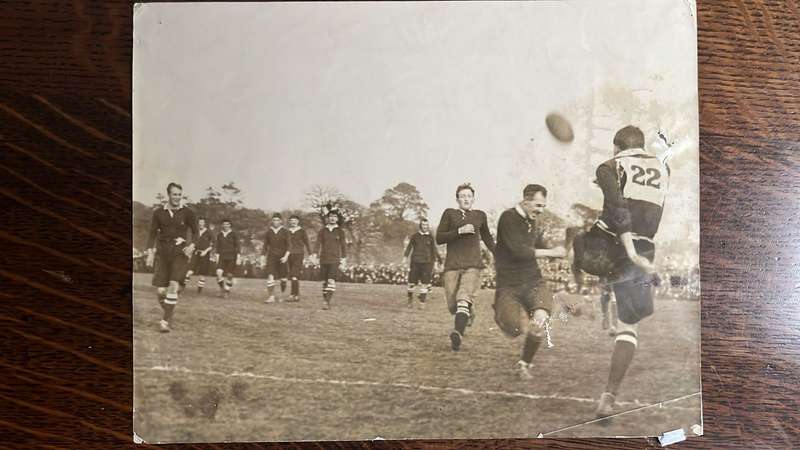 1912 Springboks vs Llanelly Original Action Photo with Pin, details below