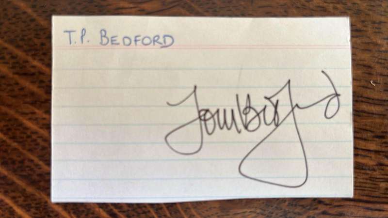 1969 Combined Services vs South Africa at Aldershot Programme & Original Signature, details below