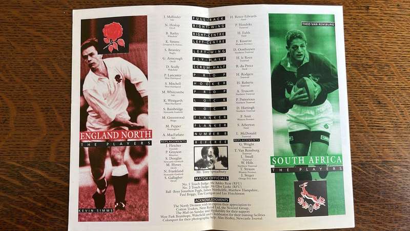 1992 Midlands vs South Africa & England North vs South Africa Programmes, Signed, details below