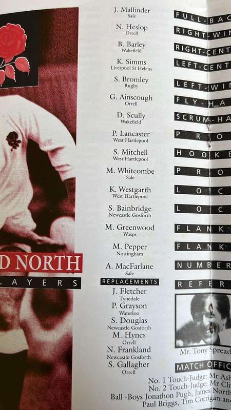 1992 Midlands vs South Africa & England North vs South Africa Programmes, Signed, details below