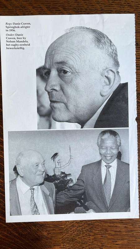 Doc Danie Craven Memorabilia, detailed below