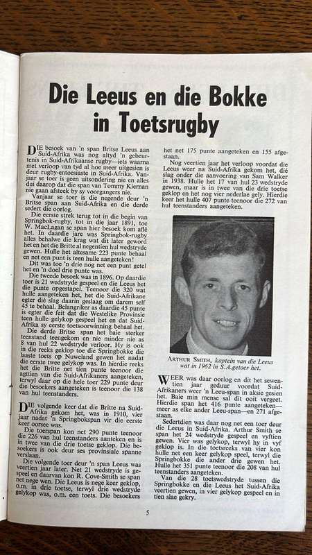 1968 SA Rugby Year Book, details below