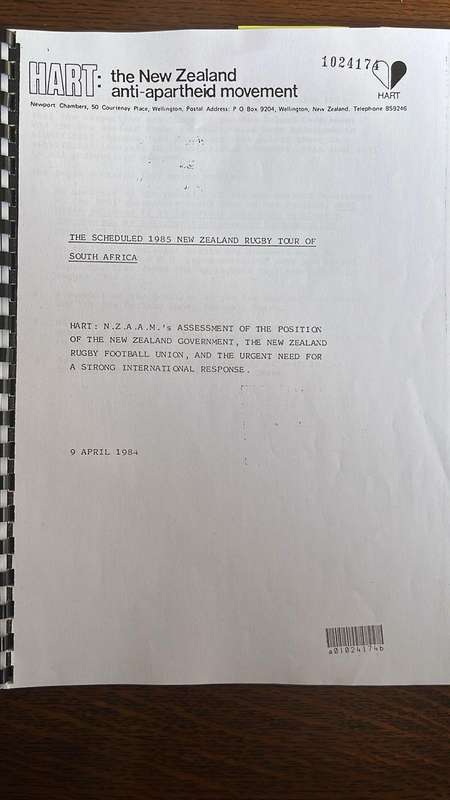 1985 New Zealand Tour That Never Happened Documents, details below