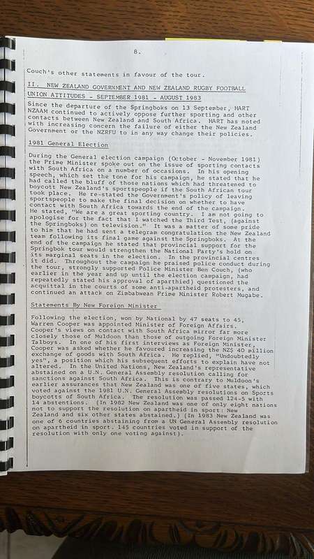 1985 New Zealand Tour That Never Happened Documents, details below