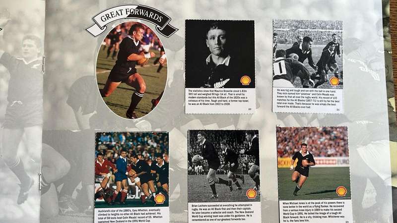 Shell New Zealand Rugby Greats Cards, Complete Set, details below