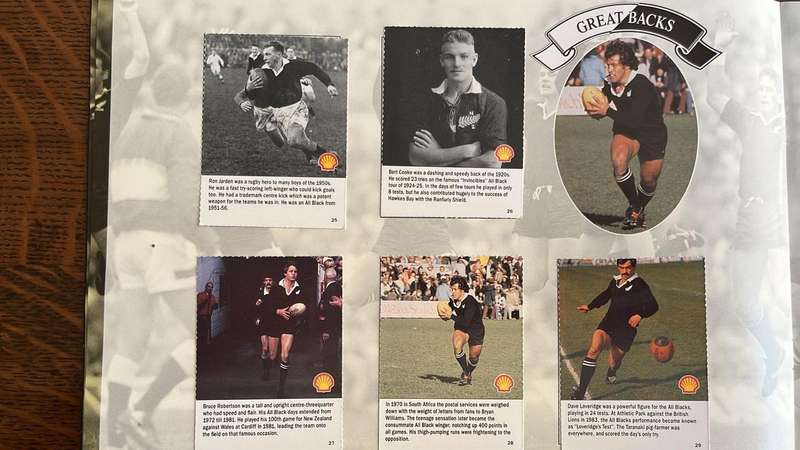Shell New Zealand Rugby Greats Cards, Complete Set, details below