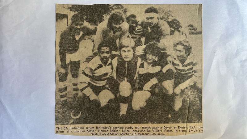 1979 South African Barbarians 1st Mixed Race Squad International Tour Ephemera, details below