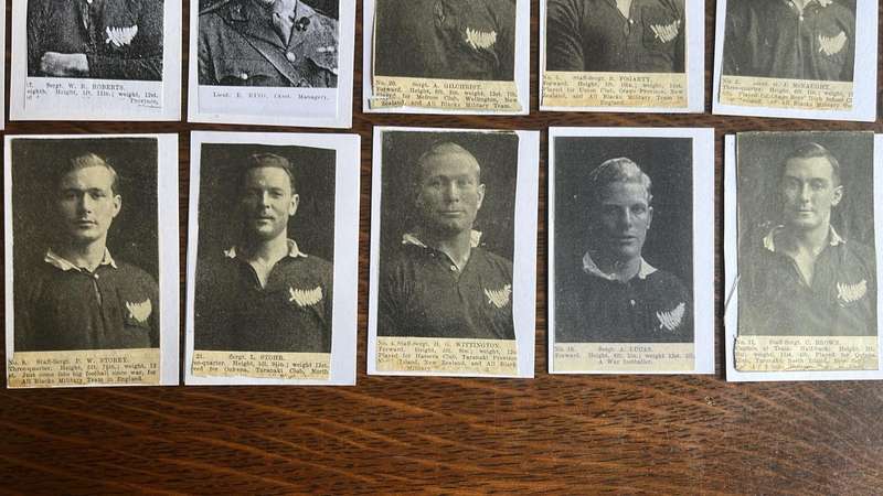 1919 New Zealand Services Touring South Africa Cards, Complete Set, details below