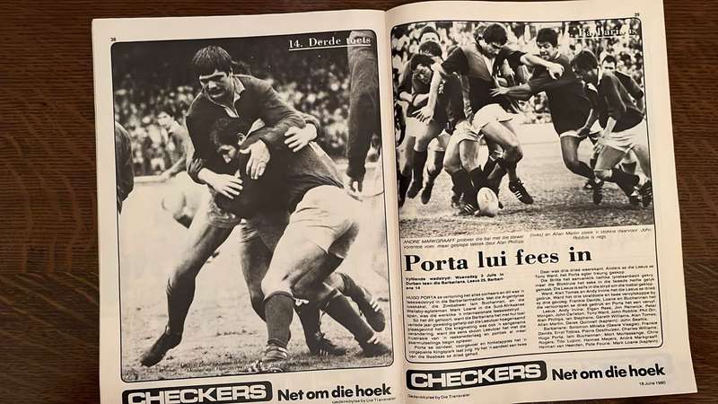 1980 British Lions Tour to South Africa Commemorative Brochure, details below