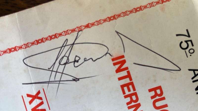 1977 Historical Programme - Casi vs Invitation XV Signed Programme, details below