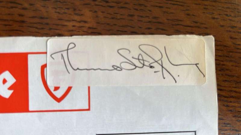1982 Western Province vs Orange Free State at Newlands, Signed Team Sheet, details below