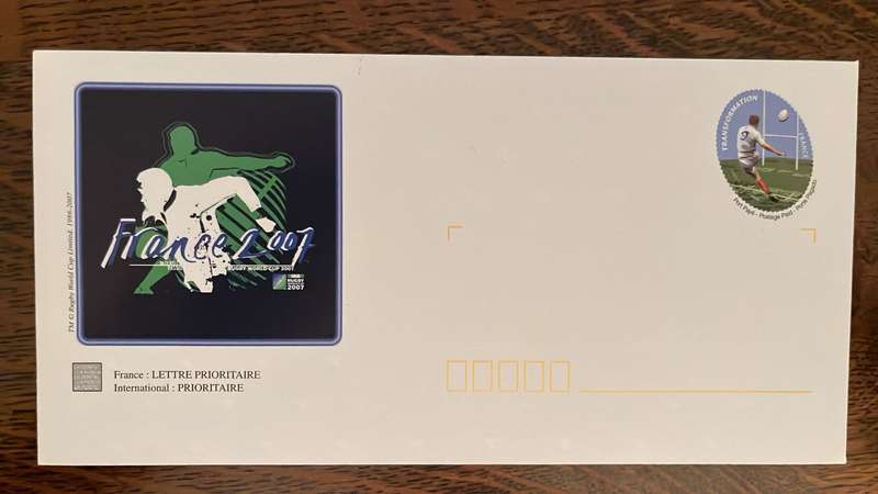 Rugby World Cup 2007 First Day Covers, details below