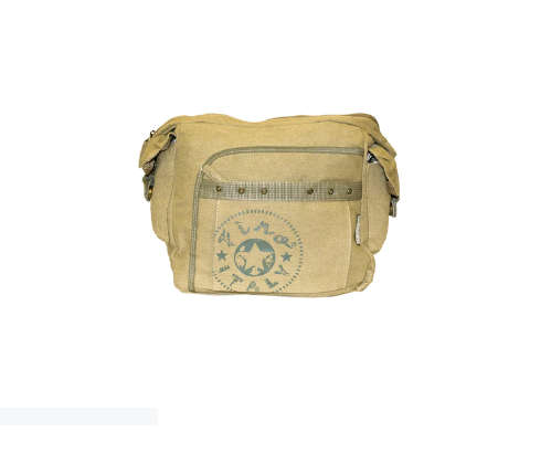 Retro Canvas / Messenger Bag in Khaki