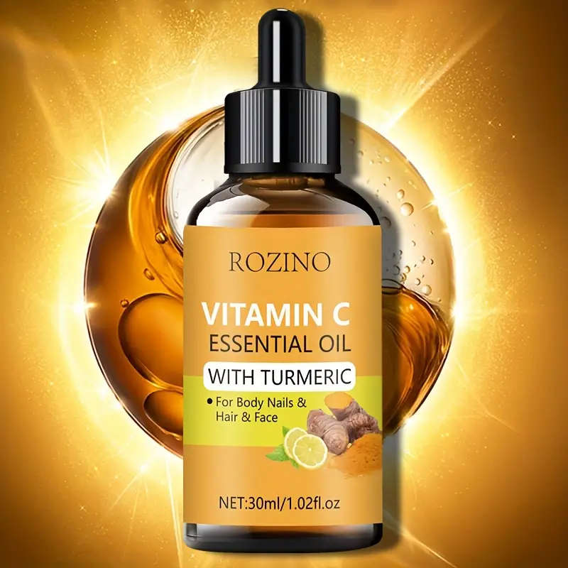 Vitamin C Essential Oil with Turmeric for All Skin Types - 30ml/1.02fl.o