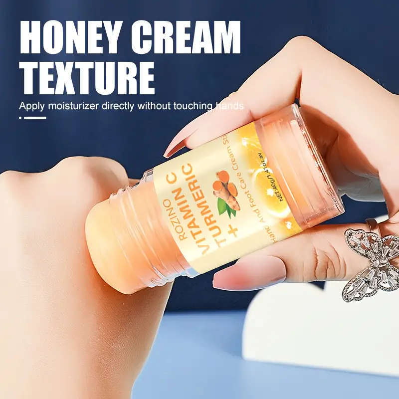 Turmeric & Vitamin C Hand & Foot Cream, 40G - Deep Moisture For Dry Skin, All-Skin Types, Hypoallerg