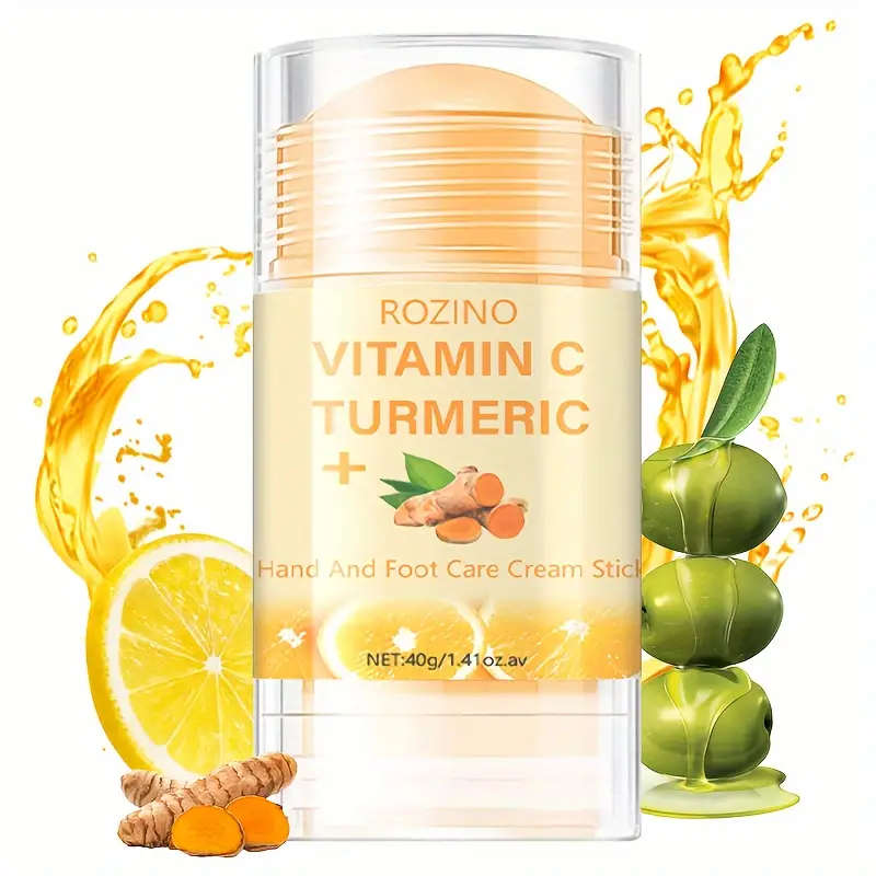 Turmeric & Vitamin C Hand & Foot Cream, 40G - Deep Moisture For Dry Skin, All-Skin Types, Hypoallerg