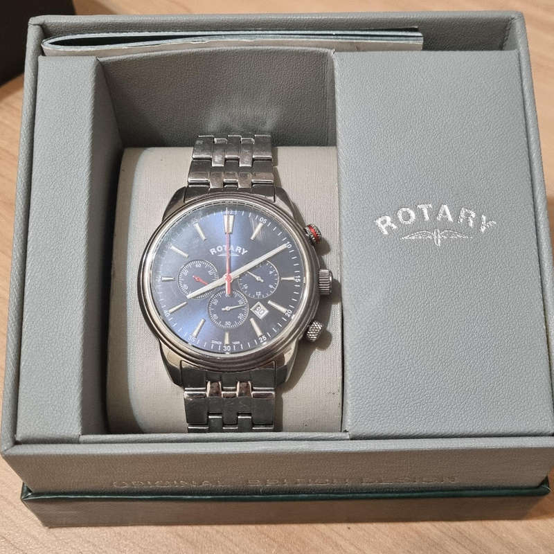 ##  Rotary Swiss Chronograph watch - Medium wrist fit - Box and Manual - Good condition ##