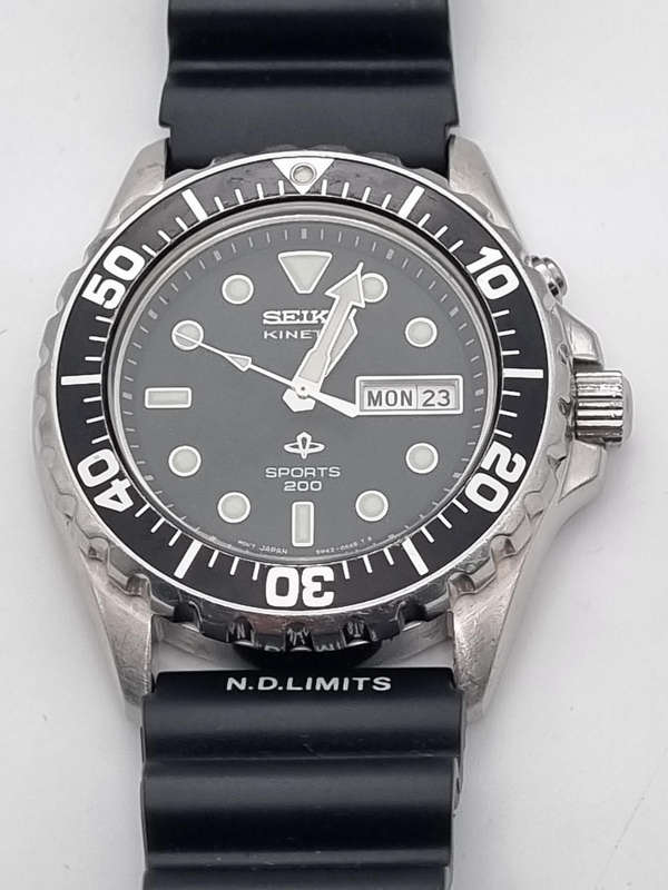 ## Seiko Divers watch - adjustable Large wrist fit - Good condition ##