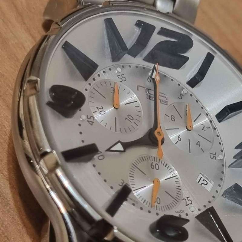 ##  NOA Swiss watch -  large Unique dial - can fit large wrist - almost new Model 1675 - G 002 ##