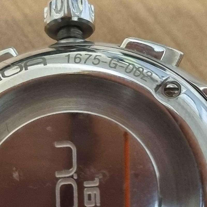 ##  NOA Swiss watch -  large Unique dial - can fit large wrist - almost new Model 1675 - G 002 ##