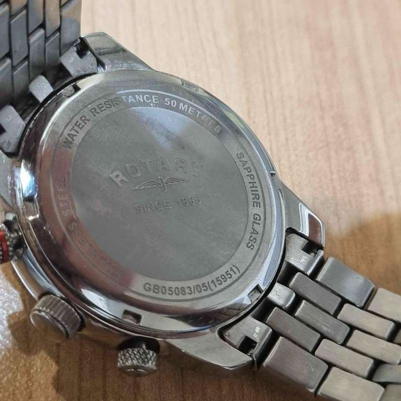 ##  Rotary Swiss Chronograph watch - Medium wrist fit - Box and Manual - Good condition ##