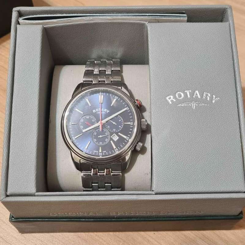 ##  Rotary Swiss Chronograph watch - Medium wrist fit - Box and Manual - Good condition ##