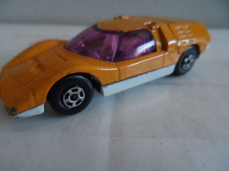Matchbox Lesney Superfast No66 MAZDA RX500 in ORANGE with " white PAINTED BASE "- unboxed
