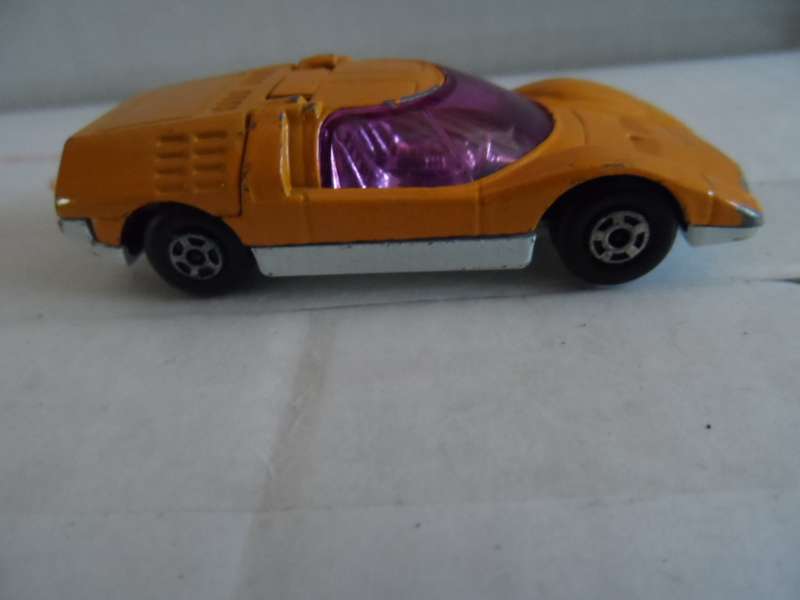 Matchbox Lesney Superfast No66 MAZDA RX500 in ORANGE with " white PAINTED BASE "- unboxed