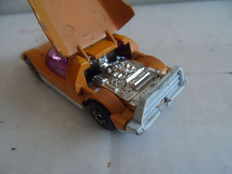 Matchbox Lesney Superfast No66 MAZDA RX500 in ORANGE with " white PAINTED BASE "- unboxed