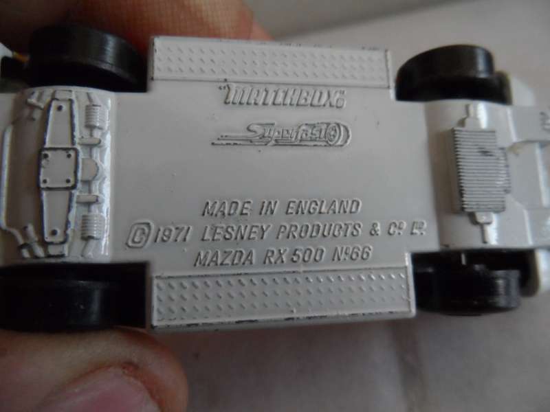 Matchbox Lesney Superfast No66 MAZDA RX500 in ORANGE with " white PAINTED BASE "- unboxed
