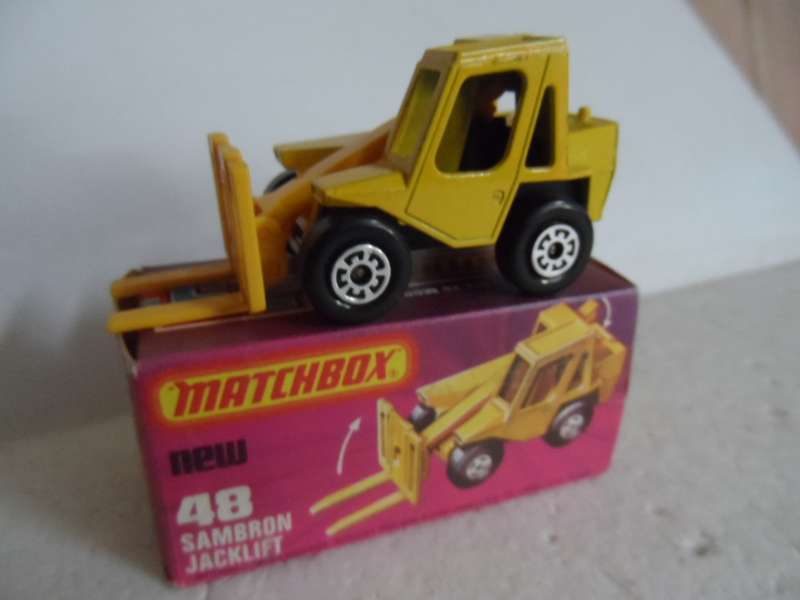 Matchbox Superfast No 48 Sambron Jacklift In Original Box -  Mint Vintage