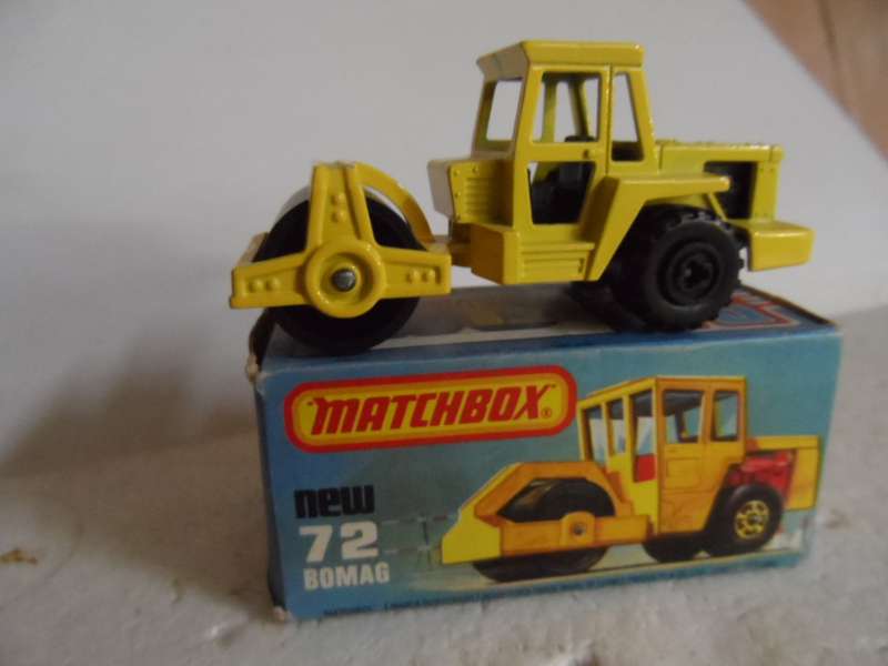 Vintage Matchbox 72 New Bomag Construction Vehicle Complete Boxed