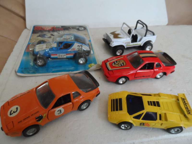 COLLECTION OF DIECAST CARS, 4 WITH PACKAGING-ONE BID FOR ALL   [M11]