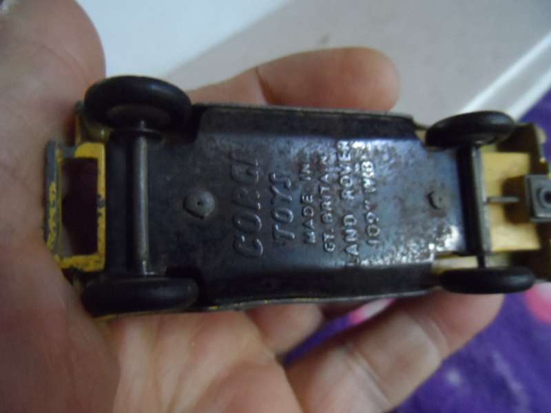 Vintage 1959 Corgi 1:43 #406 Yellow & Black Land Rover 109 WB Pickup For Restoration [m11]