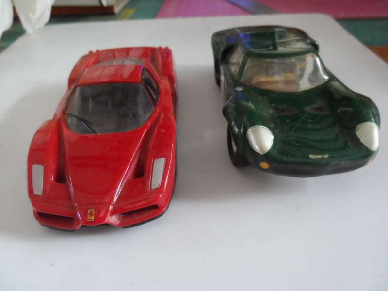 v-power ferrari and kit bashed display car- one bid for both-  [m22]