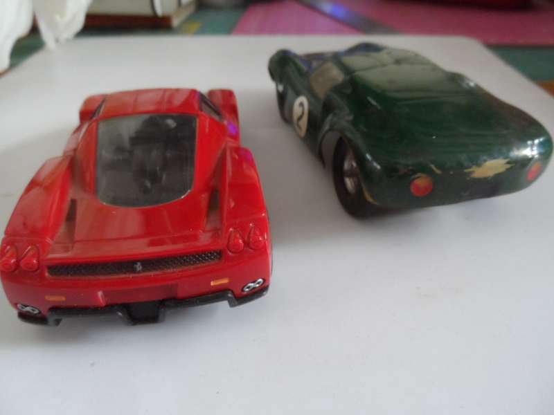 v-power ferrari and kit bashed display car- one bid for both-  [m22]