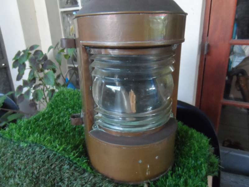 VINTAGE SHIPS COPPER LANTERN.