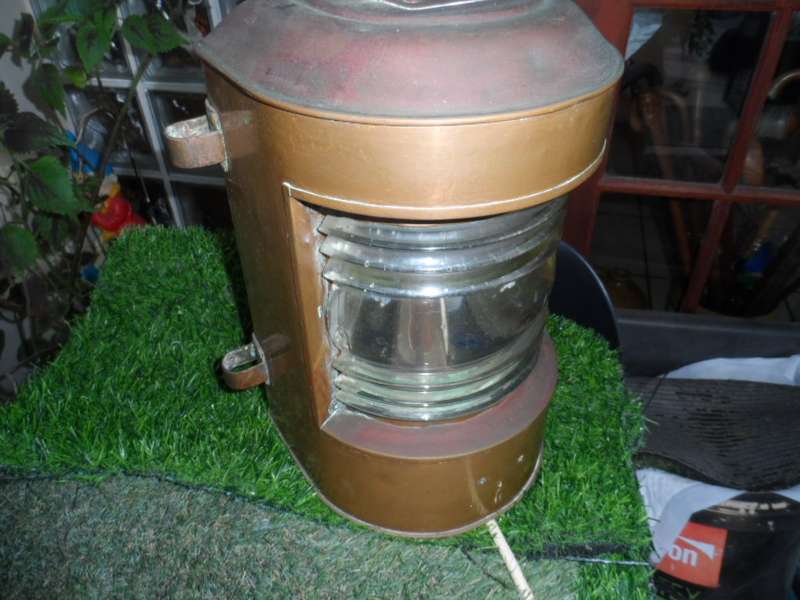 VINTAGE SHIPS COPPER LANTERN.