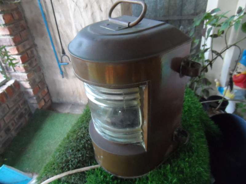 VINTAGE SHIPS COPPER LANTERN.
