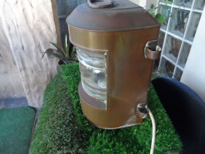 VINTAGE SHIPS COPPER LANTERN.