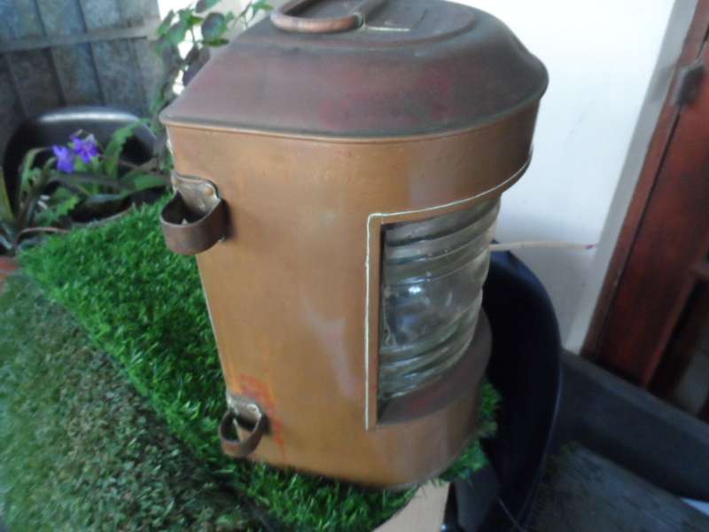 VINTAGE SHIPS COPPER LANTERN.