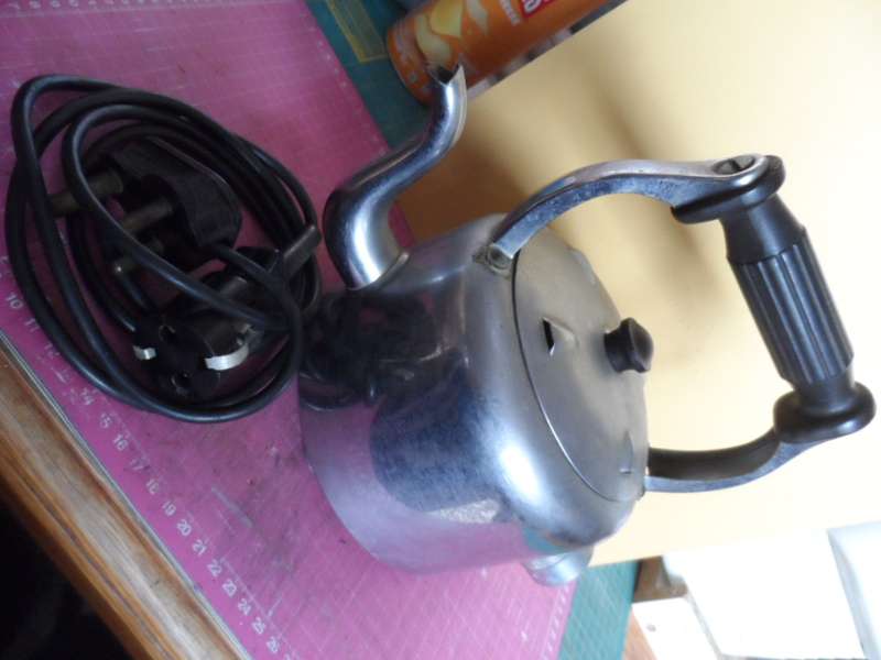Vintage Swan Brand Bulpitt & Sons CH223A Stainless Steel Electric Kettle