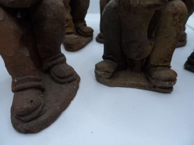 CLAY 9 MAN MUSIC GROUP 11 TO 14 CM  TALL [Y301]