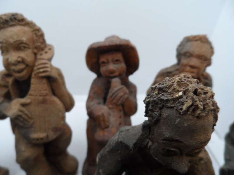 CLAY 9 MAN MUSIC GROUP 11 TO 14 CM  TALL [Y301]
