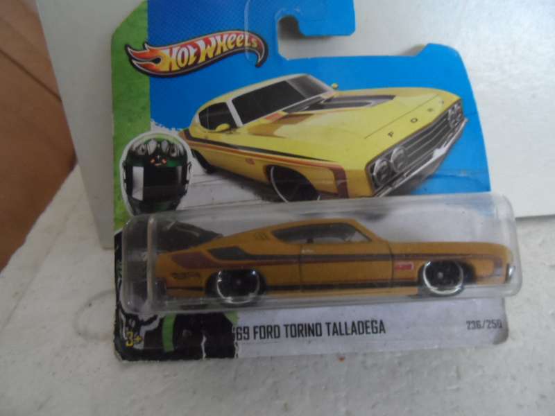2013 Hot Wheels 69 Ford Torino Talladega Gold - 1:64 #236/25- sealed short card-  [m52]