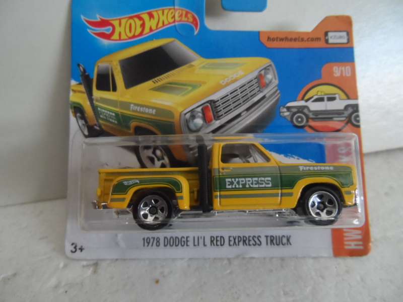 Hot Wheels HW Hot Trucks 1978 Dodge Lil Red Express Truck -sealed short card- [m52]