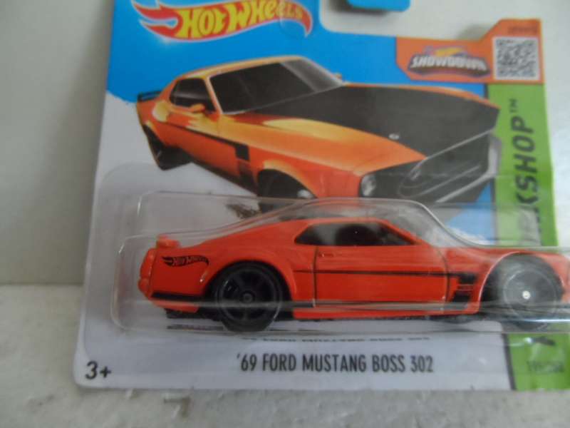 hot wheels 69 ford mustang boss 302 HW workshop-sealed short card- [m52]